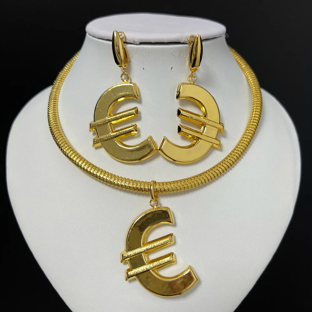 Ladies' Fashion Jewelry Set Necklace Earrings and Pendant Set Wedding Party Gift Fashion Accessories