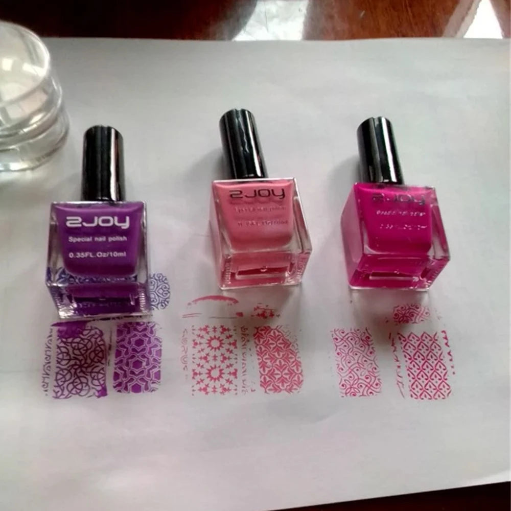 Nail Art Stamping Polish 10ML Semi-permanent Varnish Printing UV Varnish Stamp for Nails Polishes Lacquer Top Coat Gel Polish #@