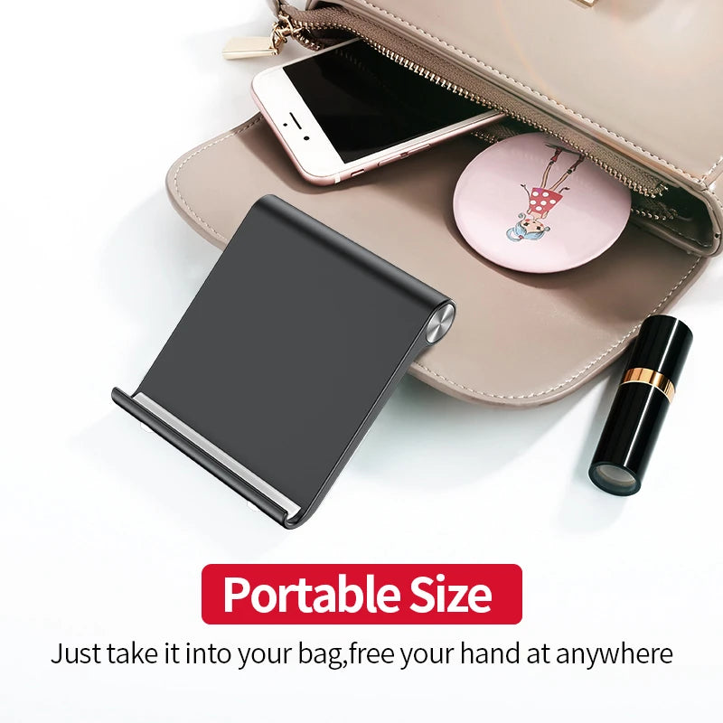 Phone Holder Stand Mobile Smartphone Support Tablet Stand for iPhone 15 14  Desk Cell Phone Holder Stand Portable Mobile Holder