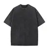 Custom Oversized Men's Short Sleeve Cotton T-shirt High Quality Acid Wash t Shirt Men Blank Men's T-shirts