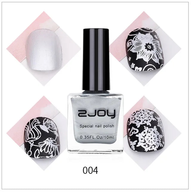 Nail Art Stamping Polish 10ML Semi-permanent Varnish Printing UV Varnish Stamp for Nails Polishes Lacquer Top Coat Gel Polish #@