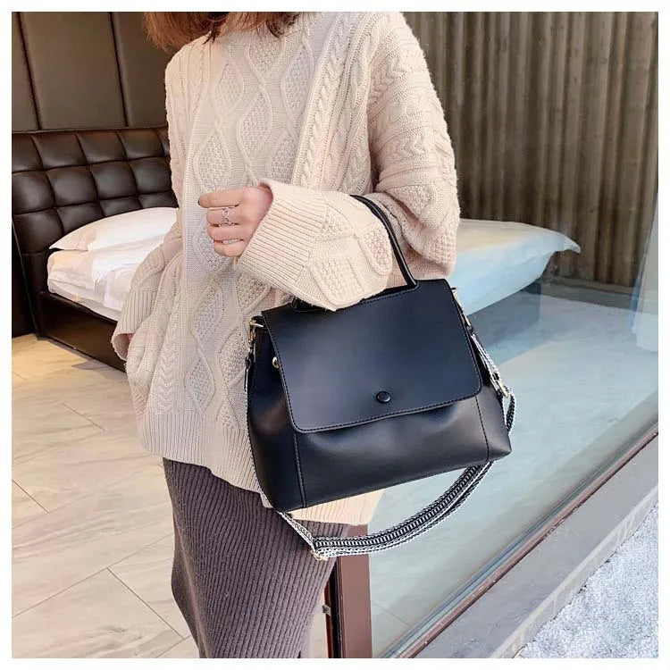 Fashion PU Leather Women Handbag High Capacity 2024 Winter Solid Color Female Shoulder Crossbody Bag Travel Lady Totes Blue