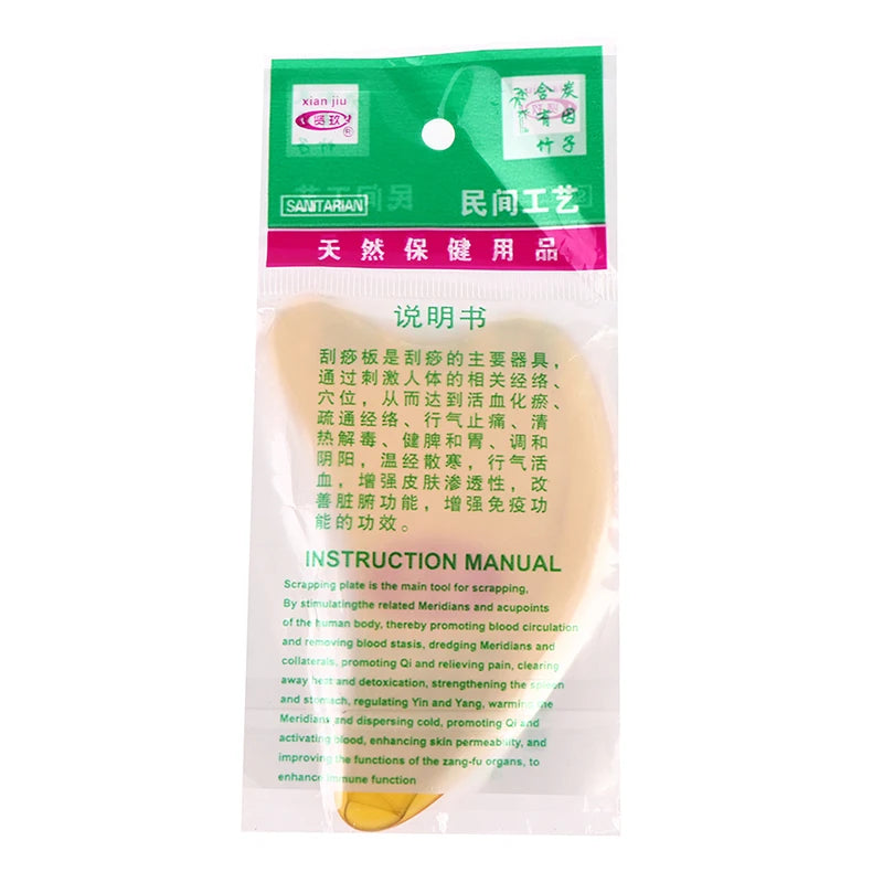 1/2PCS Natural Jade Gua Sha Board Acupuncture Massage Face Lifting Stone Guasha Scraping Facial Massage Tools Face Care
