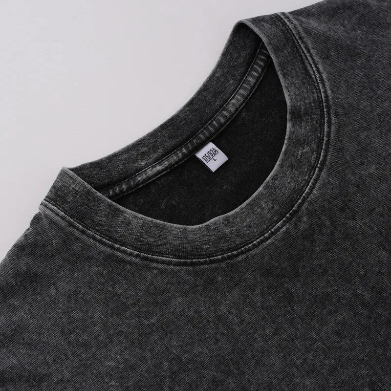 USA Ready Stock 260G Cotton Vintage T-Shirt Men Factory Price Bulk Order