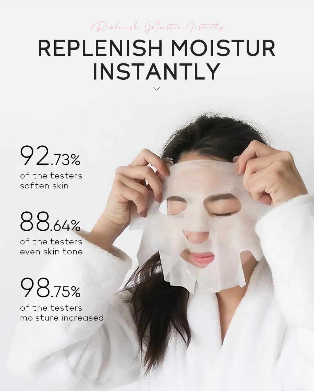 LAIKOU Japan Sakura Moisturizing Face Mask Deep Hydration Brightening Skin Care Facial Sheet Mask for Dry Skin