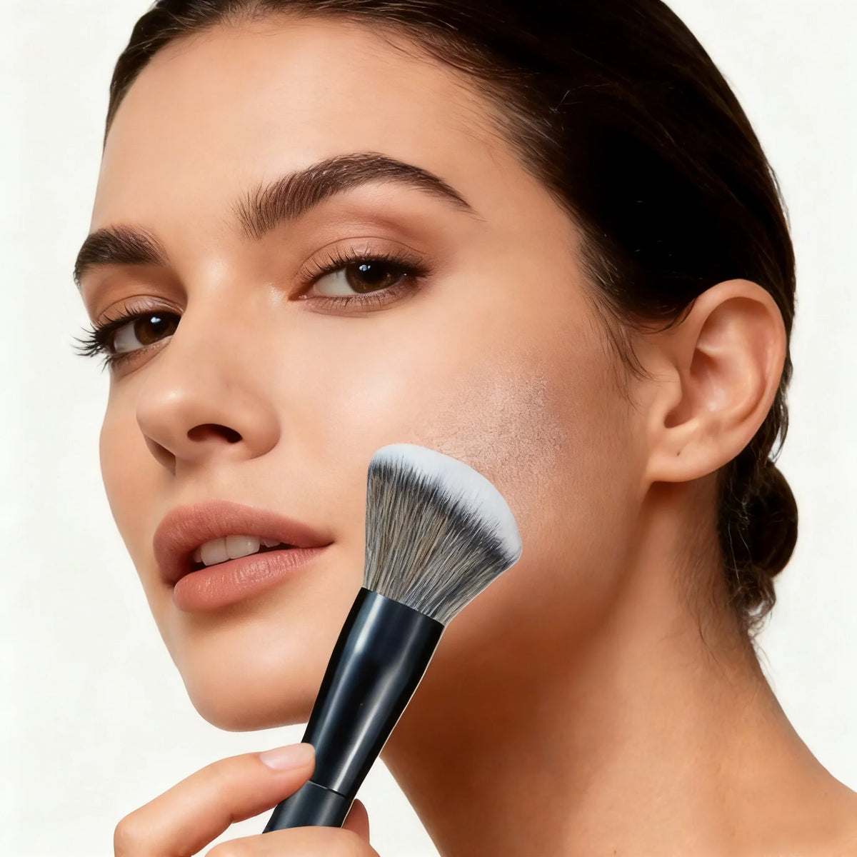 5-piece facial makeup brush set: foundation brush, powder brush, blush brush, concealer brush, contour brush, blending brush. High-end makeup brushes with oil-coated handles for a comfortable feel. Professional-grade makeup t