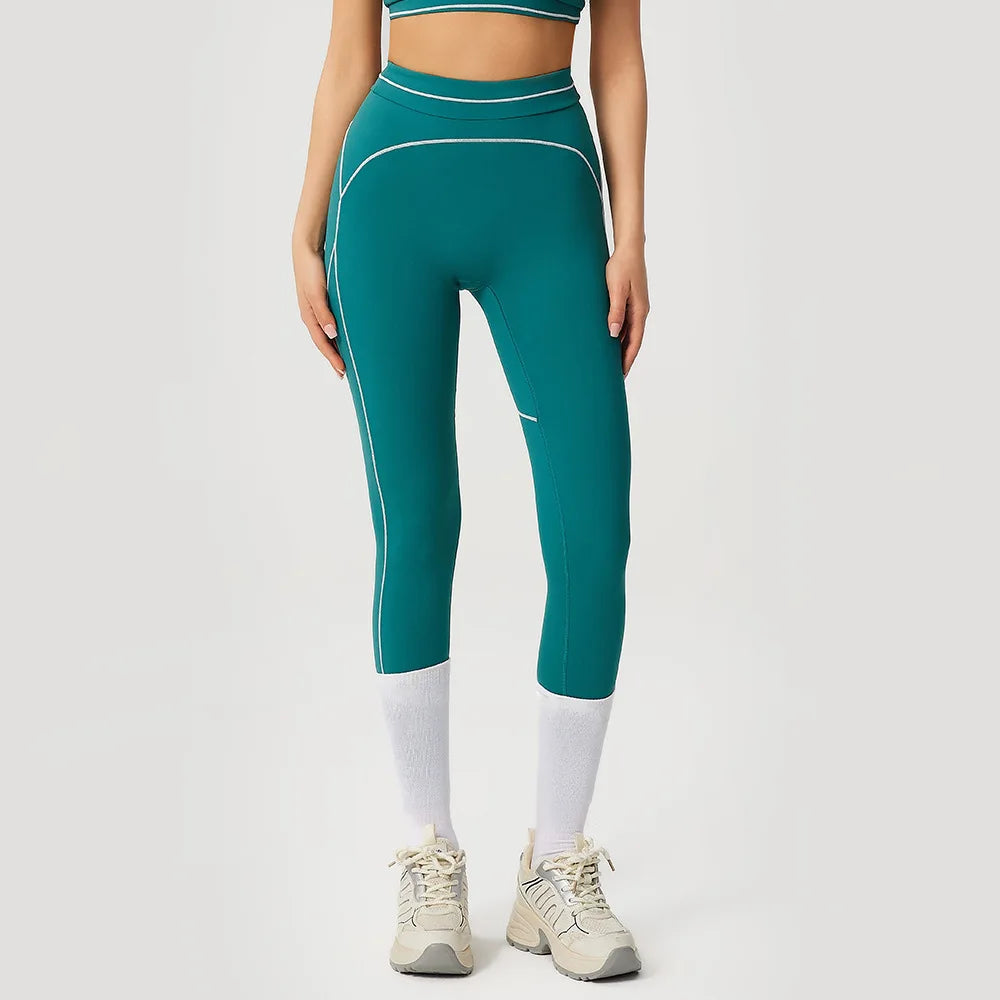 Yoga Leggings Women Fitness Leggings Running Cycling Pants Breathable Running High Waist Sports Leggings Workout Gym Clothing