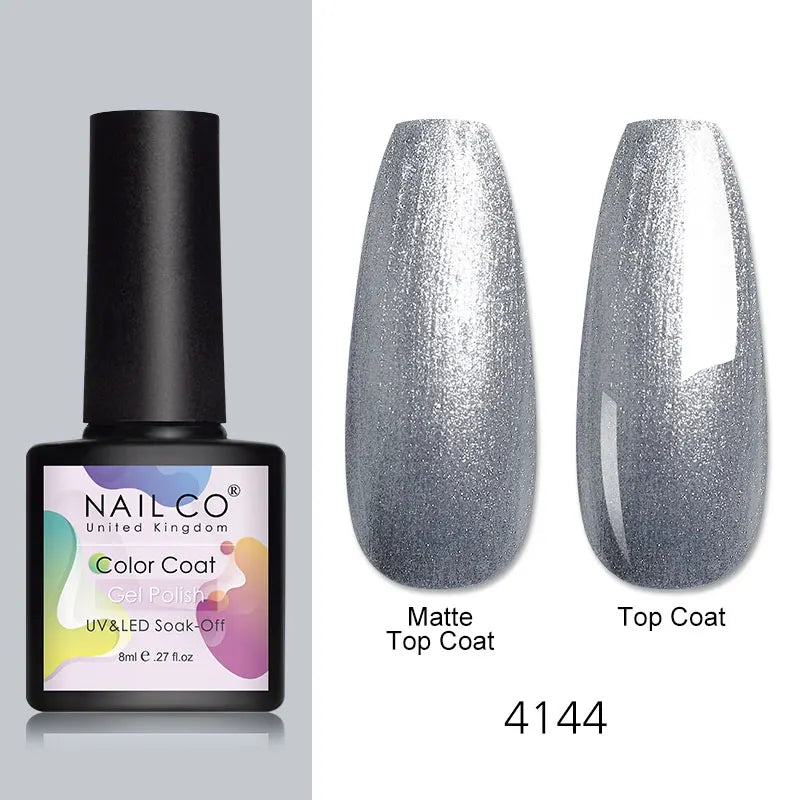 NAILCO 8ml Pink Red Colors Gel Nail Polish Nail Art Varnishes Gel Lacquer Coat LED Nails Manicure Design UV Gel Varnish Soak Off