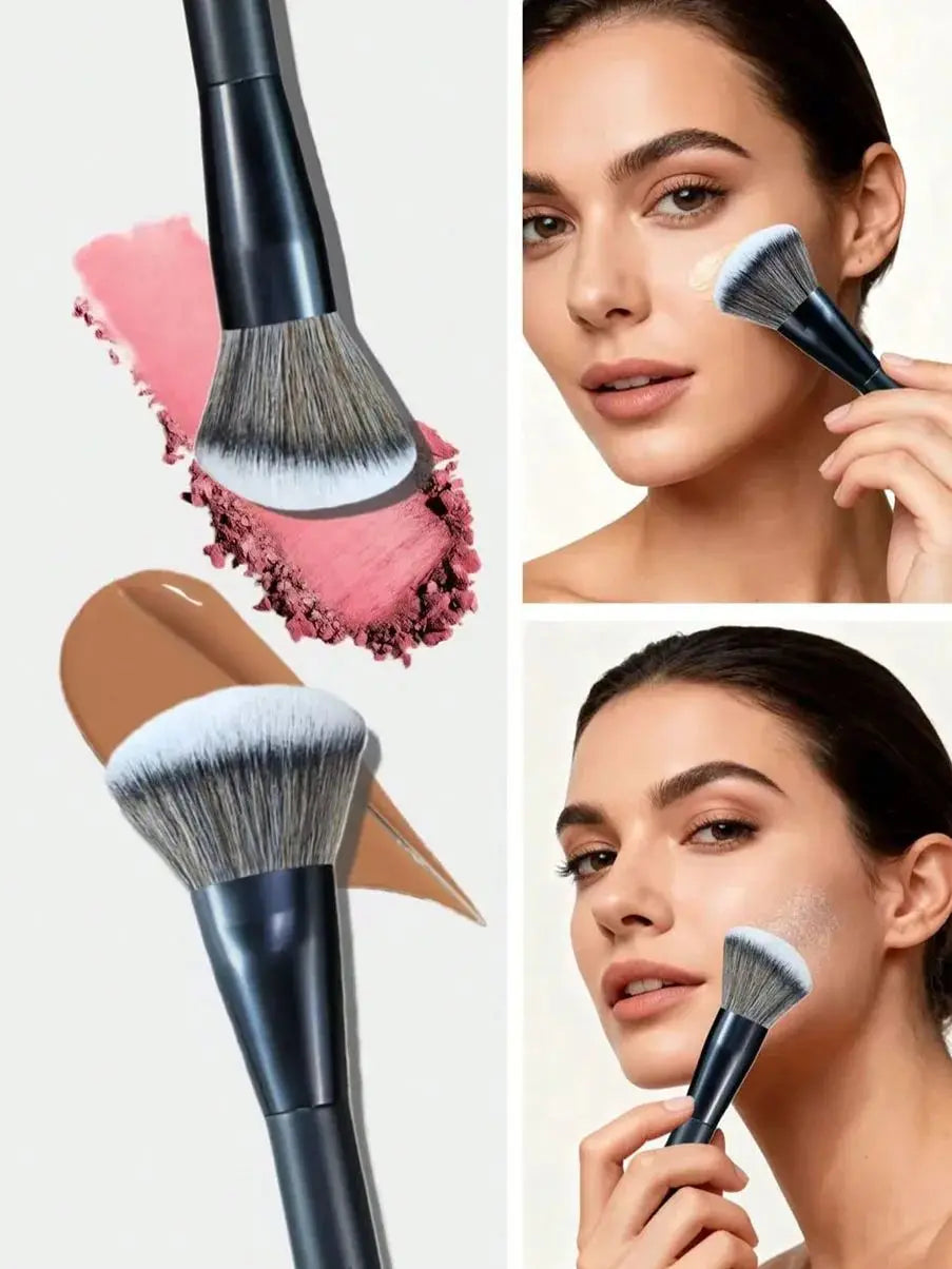 5-piece facial makeup brush set: foundation brush, powder brush, blush brush, concealer brush, contour brush, blending brush. High-end makeup brushes with oil-coated handles for a comfortable feel. Professional-grade makeup t