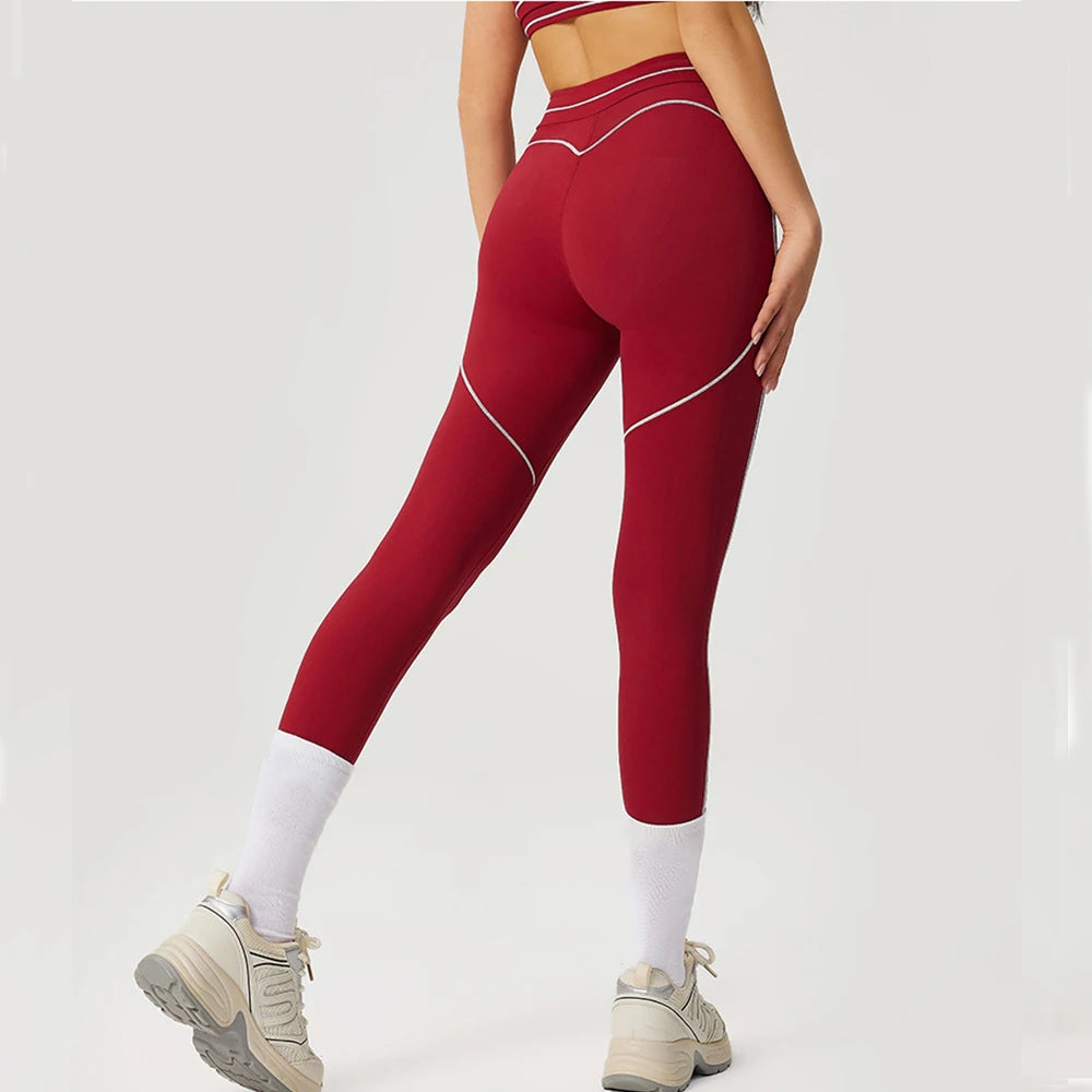 Yoga Leggings Women Fitness Leggings Running Cycling Pants Breathable Running High Waist Sports Leggings Workout Gym Clothing