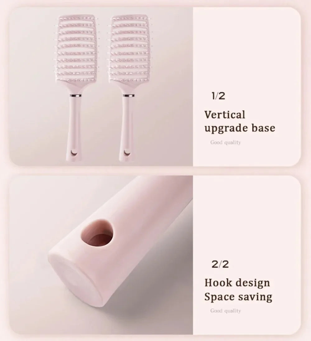 Detangling Hair Brush Hollow Scalp Massage Comb Hairdressing Wide Tooth Hair Comb Wet Curly Massage Brush Barber Styling Tools