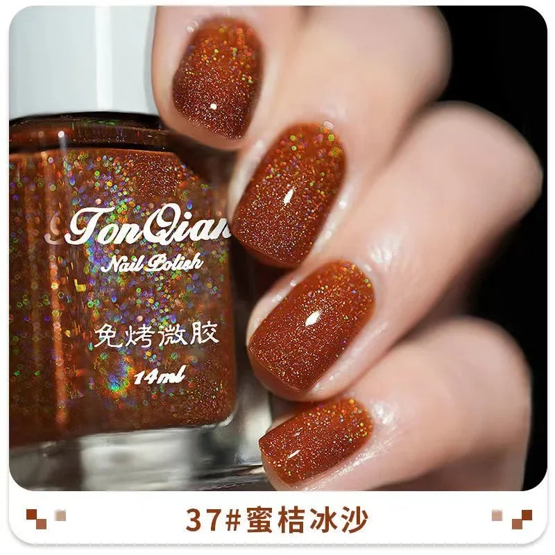 Nail Polish Female Lasting No Bake Can Not Peel Classic Show White Cherry Red Pearl White Transparent Nude Color