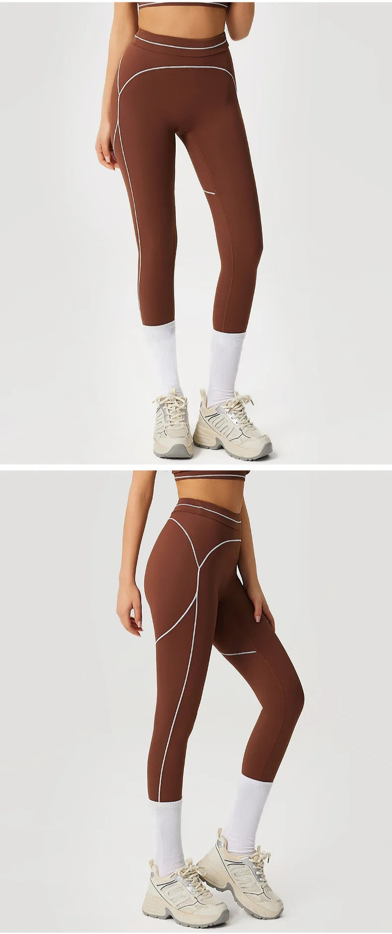 Yoga Leggings Women Fitness Leggings Running Cycling Pants Breathable Running High Waist Sports Leggings Workout Gym Clothing