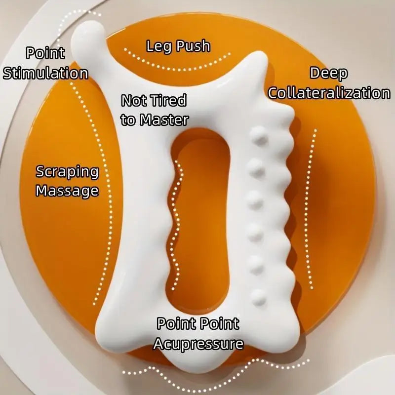 Ergonomic Versatile Handheld Gua Sha Board for Face & Body - Non-Ceramic, Gua Sha Massage Tool, Relaxation and Beauty Massager