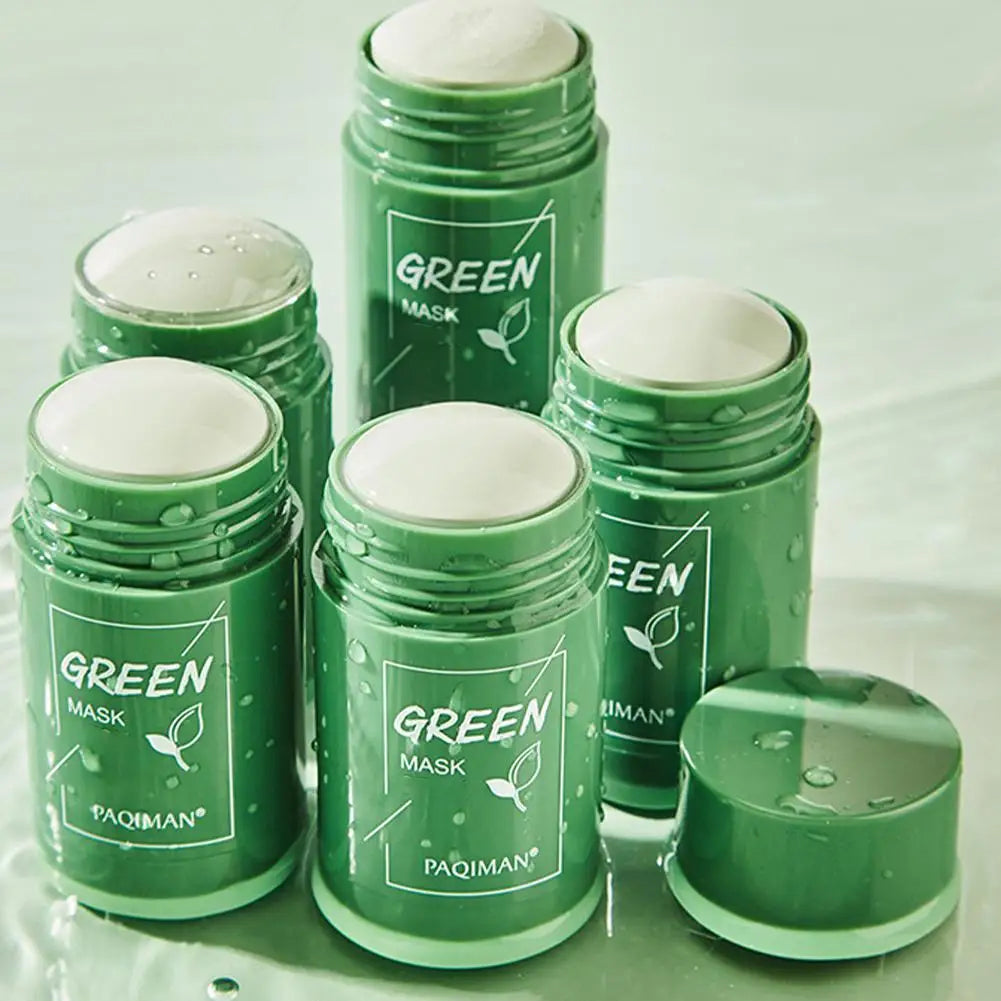 Green Tea Mask Face Clean Green Tea Cleansing Deep Moisturizing Shrink Pores Blackhead Acne Facial Korean Skin Care