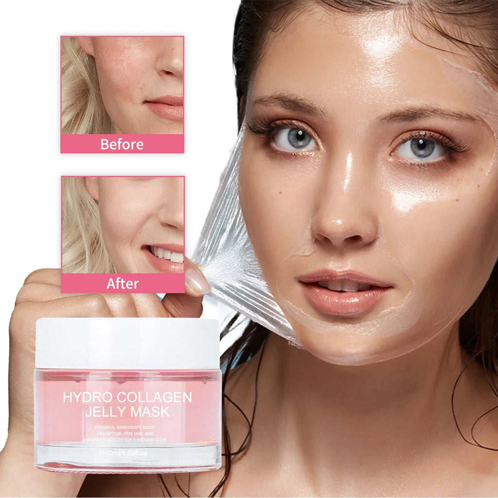 Collagen Face Mask Anti WrinklePeel-Off Facial Mask Korean Night Mask For Deep Hydration Skin Care Repair Korean Cosmetics