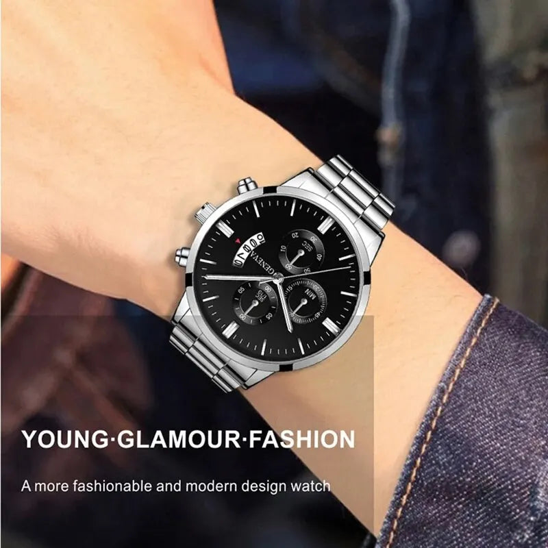 Fashion Men Watch Luxury Calendar Quartz Wrist Watch Business Watches Man Clock Male Bracelet Wristwatch