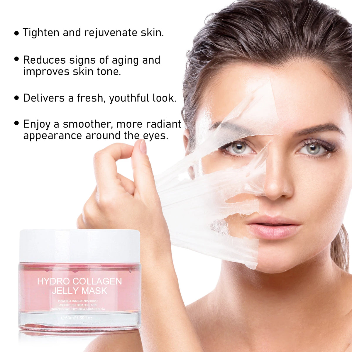 Collagen Face Mask Anti WrinklePeel-Off Facial Mask Korean Night Mask For Deep Hydration Skin Care Repair Korean Cosmetics