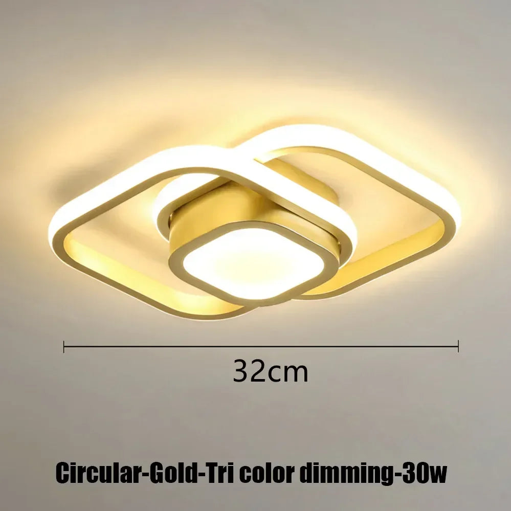LED Strip Aisle Ceiling Lights Modern Minimalist Living Room Lamps For Balcony Entrance Staircase Home Decor Multiple shapes