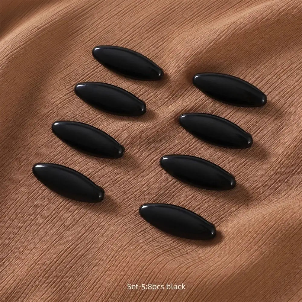 New 8pcs/set New Solid Color Plastic Brooch Needle Elegantly Scarf Accessory Safety Pin Fix Scarf Hijab Brooch