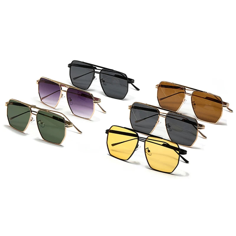 DDDLONG Retro Fashion Sunglasses Women Men Metal Sun Glasses Classic Vintage UV400 Outdoor D135