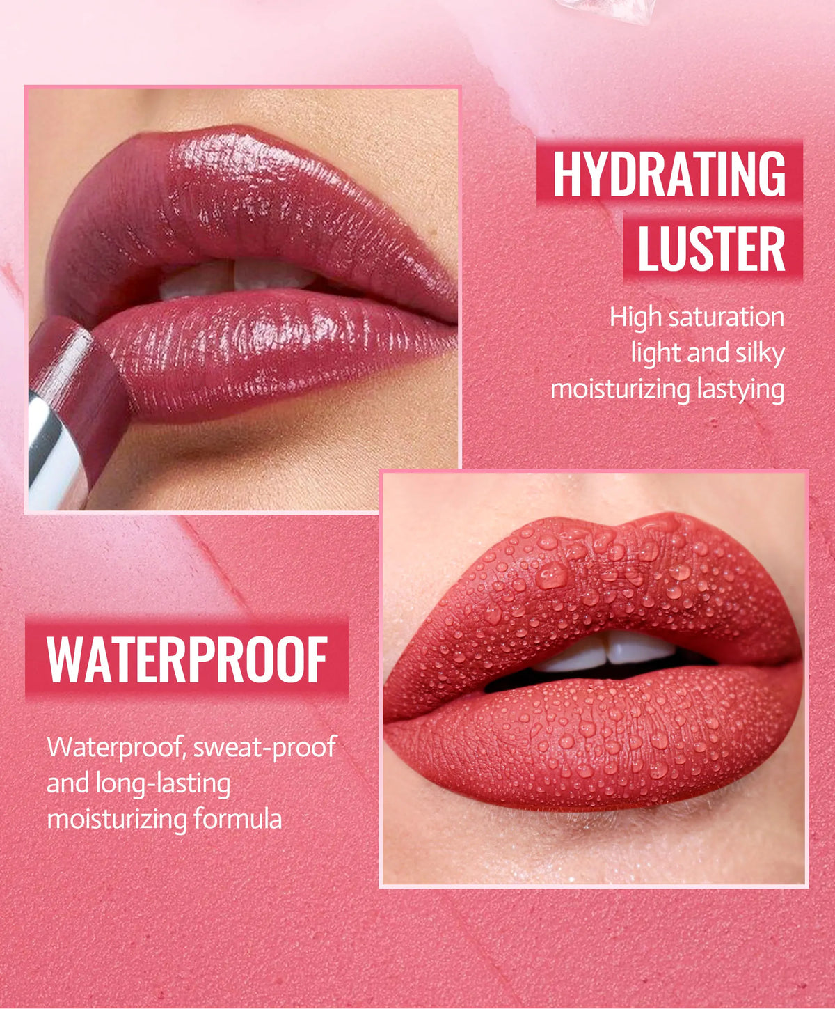 Velvet Matte Lipstick 8 Colors Long Lasting Waterproof Moisturizing Non Stick Lip Makeup For Daily Natural Look