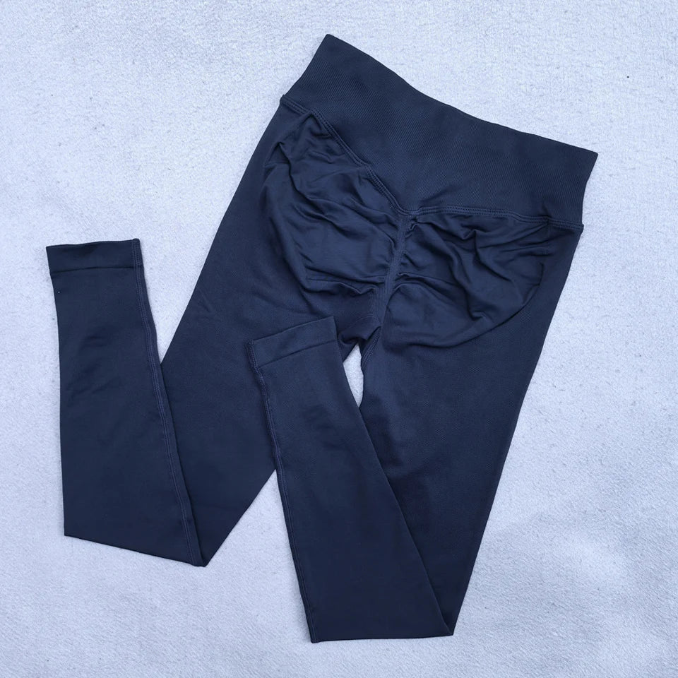 New Seamless Yoga Legging for Women Scrunch Butt Lifting Gym Legging Workout Yoga Pants Low Ribbed Waistband Sports Tights