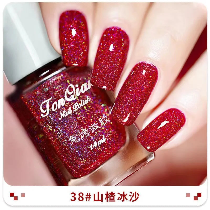 Nail Polish Female Lasting No Bake Can Not Peel Classic Show White Cherry Red Pearl White Transparent Nude Color