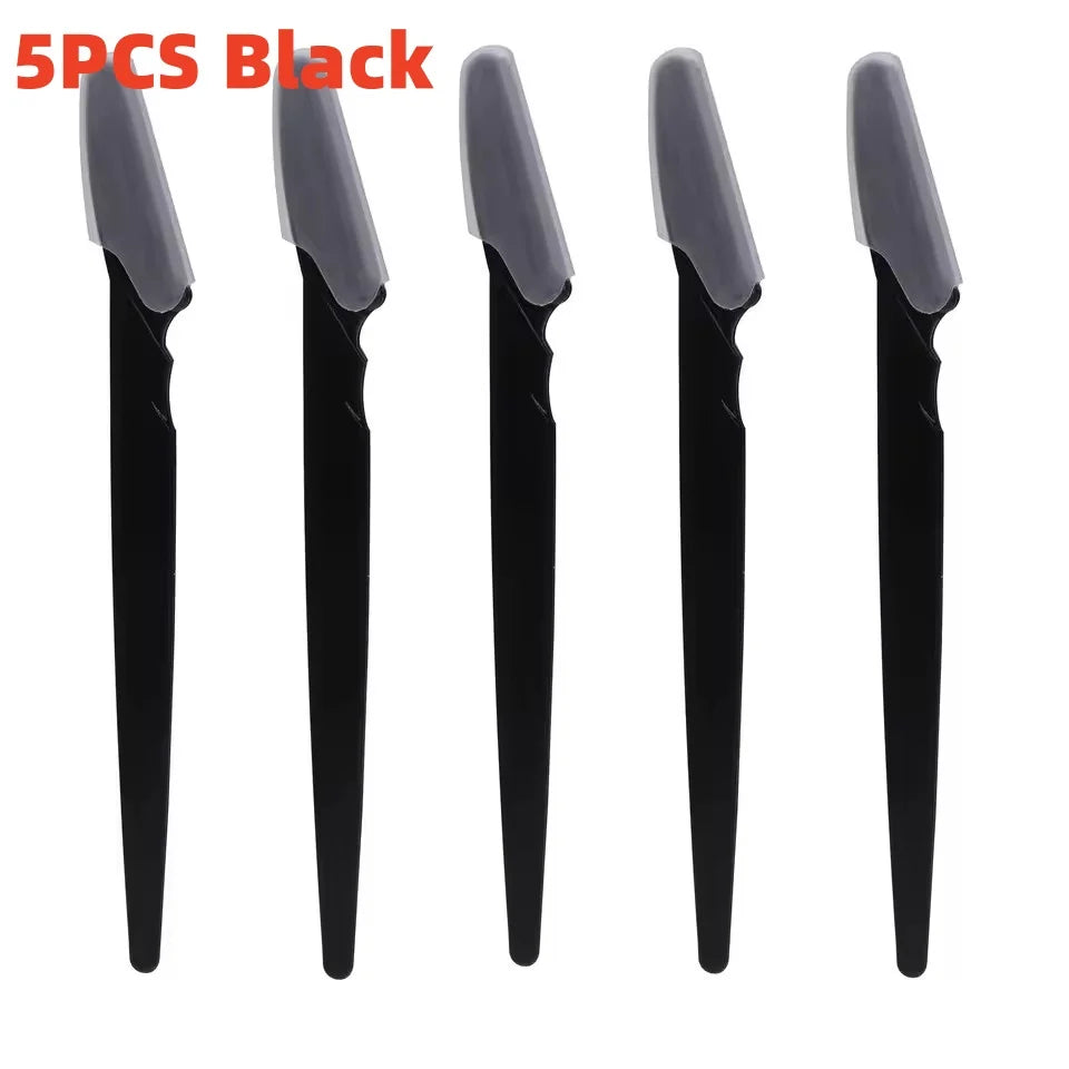 5/10/30/40pcs Eyebrow Razors Kit Facial Eye Brow Trimmer Multifunction Facial Hair Removal Tool with Container Safety Beauty