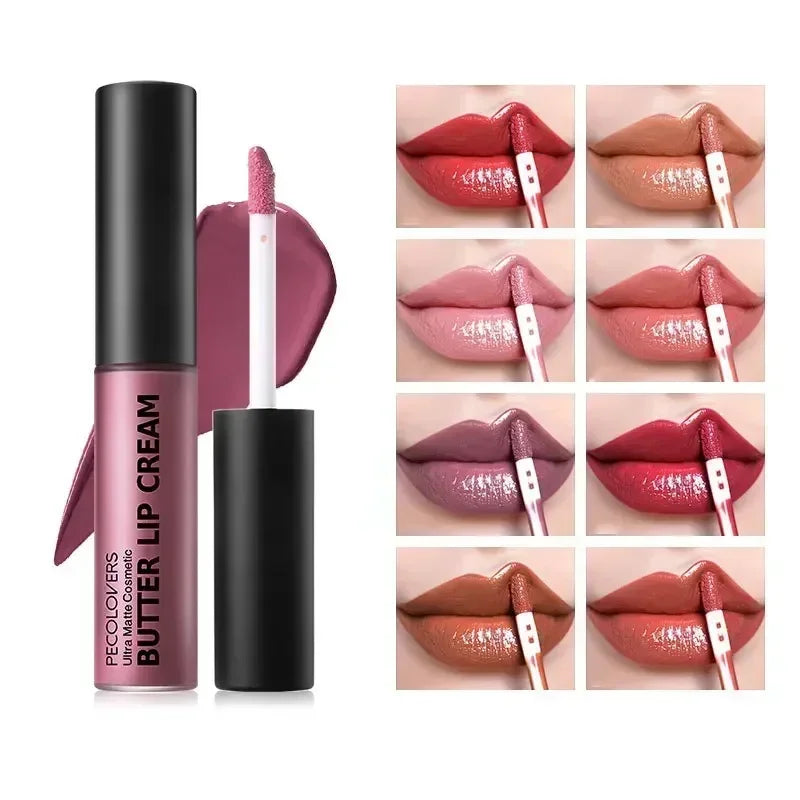 20 Colors Waterproof Matte Nude Lipstick Lipkit Pigment Dark Red Long Lasting Lip Gloss Women Makeup Lipgloss
