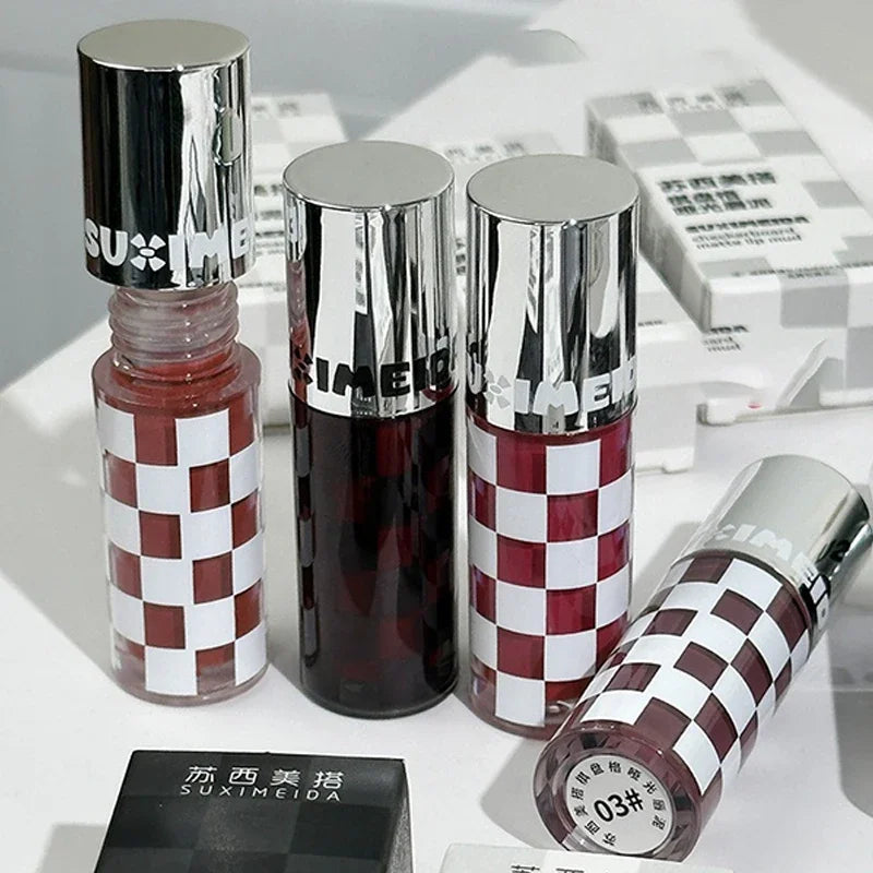 Matte Lipstick Punk Dark Red Lip Gloss Waterproof Lasting Smoky Nude Purple Matte Lipstick Natural Chocolates Lip Tint Makeup