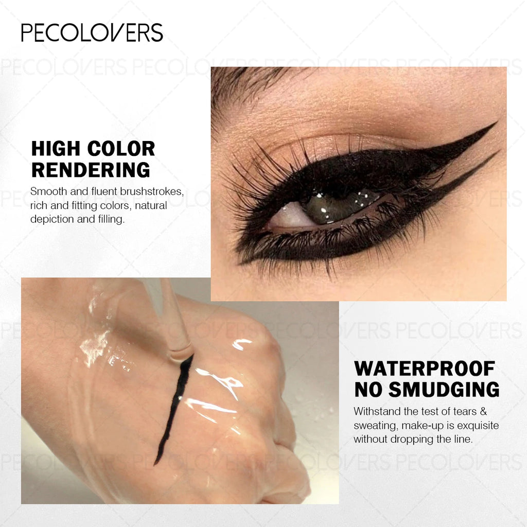 Green Eyeliner Pencil - Waterproof Eye Pen, Long-Lasting For Daily Makeup, Black And Brown, Eye Cosmetic