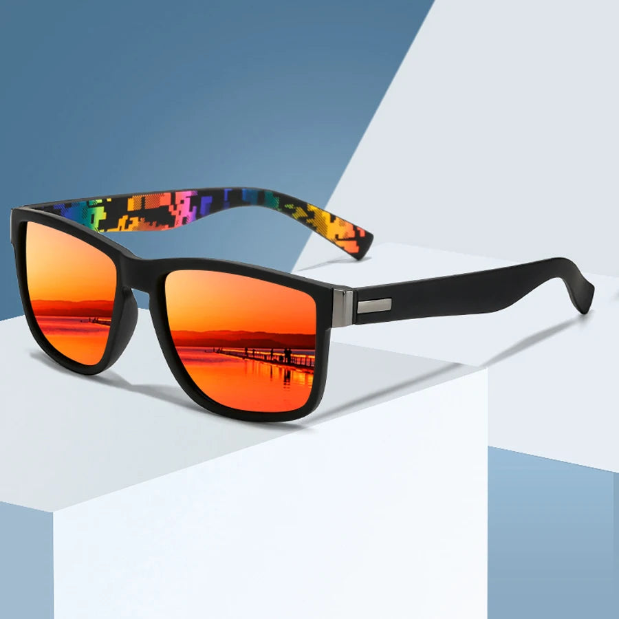 3PCS Fashion Classic Square UV400 Sunglasses Men Women Driving   Fishing Colorful Trendy Lightweight Outdoor Goggles