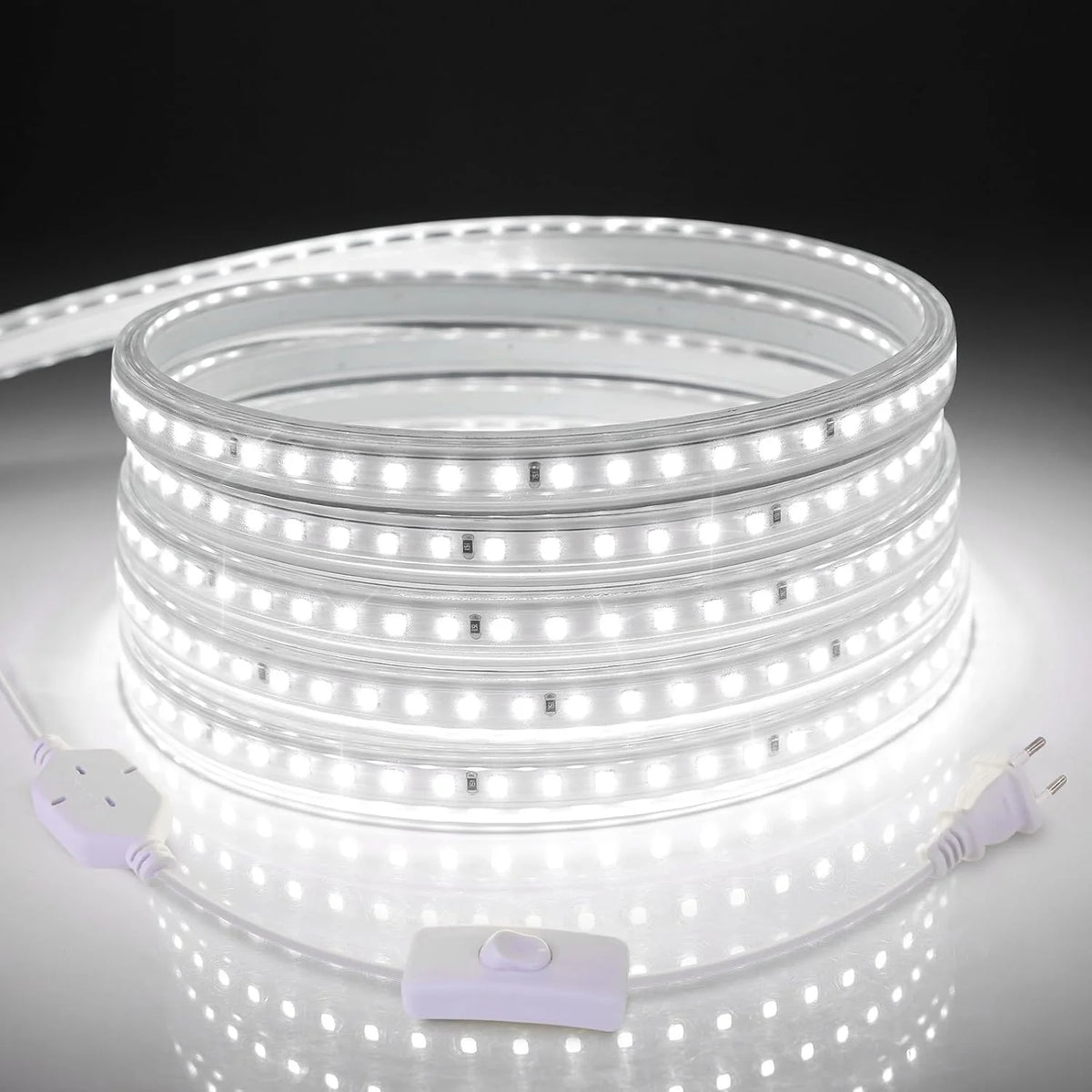 LED Strip Lights 120LEDs/M Waterproof Indoor&Outdoor Rope Light for Garden Patio Kitchen Bedroom Living Room Under Cabinet Decor