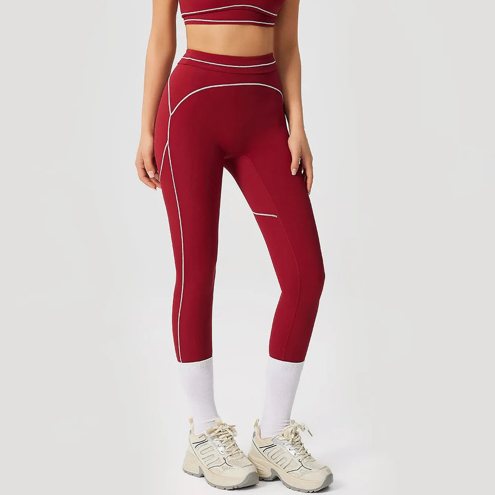 Yoga Leggings Women Fitness Leggings Running Cycling Pants Breathable Running High Waist Sports Leggings Workout Gym Clothing