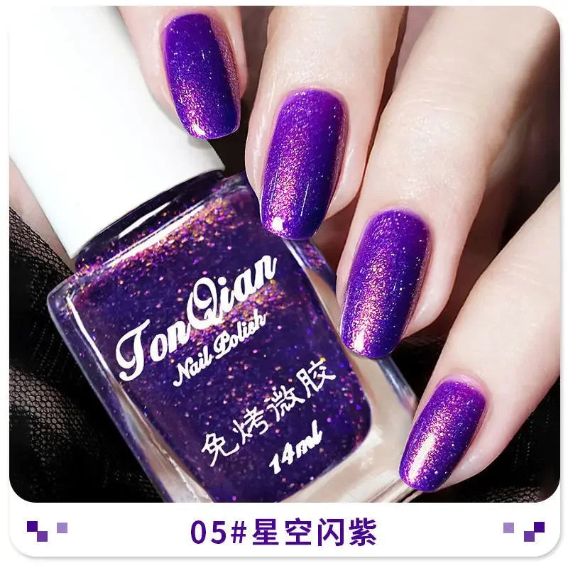 Nail Polish Female Lasting No Bake Can Not Peel Classic Show White Cherry Red Pearl White Transparent Nude Color