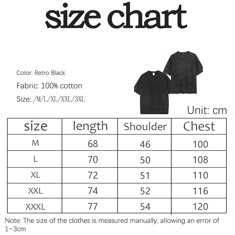 Washed And Distressed 230g Heavyweight Cotton Short Sleeved T-shirt Versatile Men Women Summer Solid Color Loose T Shirts Top