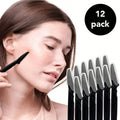 6/12pcs Eyebrow Razor Shaper Shavers Trimmers For Women And Men Face Hair Removers Multipurpose Exfoliating Face Razor Black