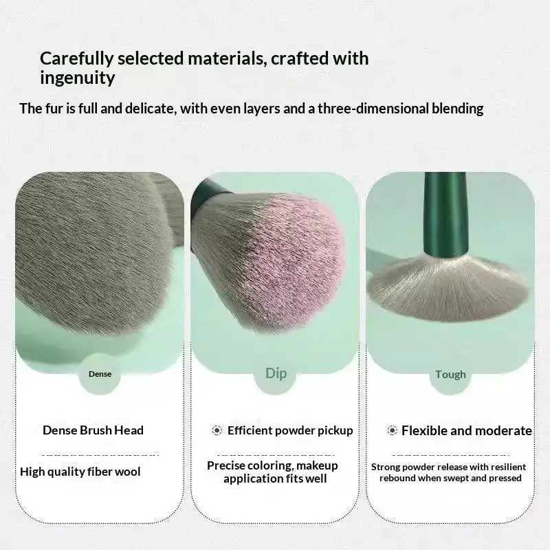 13 Pcs Professional Makeup Brush Set with Accessories for Combination Skin Soft Brushes Suitable for Beginners Beauty Kit