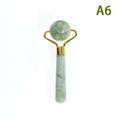 1pc Natural Jade Massager Round Ball Roller Manual Facial Gua Sha Skin Care Eye Beauty Lifting Wrinkle Remover Massage Scraper