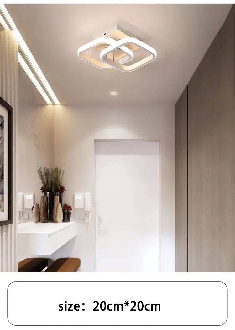 LED Strip Aisle Ceiling Lights Modern Minimalist Living Room Lamps For Balcony Entrance Staircase Home Decor Multiple shapes