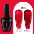 NAILCO 15ml Colorful Jelly Gel Nail Polish Gorgeous Color HEMA TPO FREE Soak Off UV LED Semi Permanent Long Wear Gel Varnish
