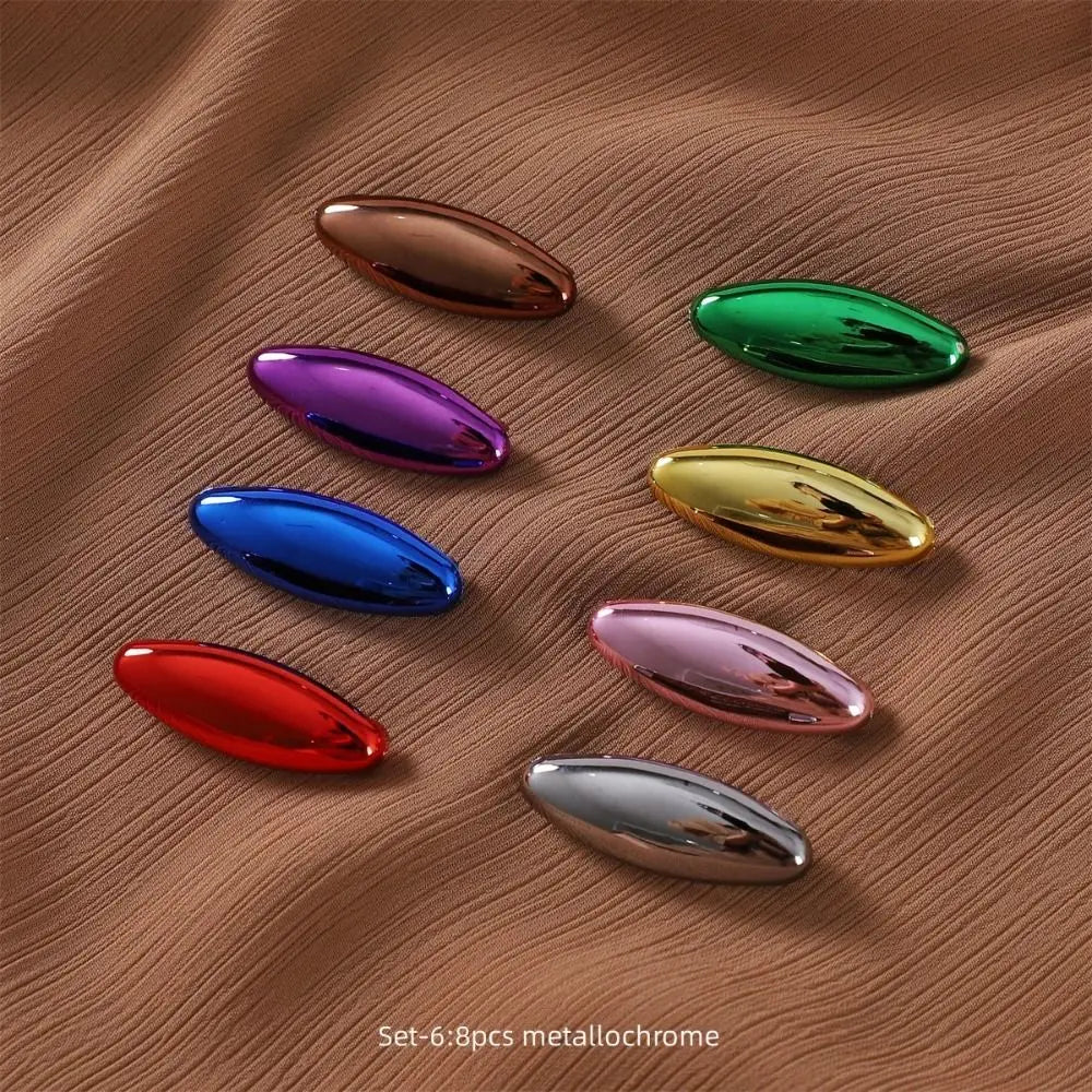 New 8pcs/set New Solid Color Plastic Brooch Needle Elegantly Scarf Accessory Safety Pin Fix Scarf Hijab Brooch