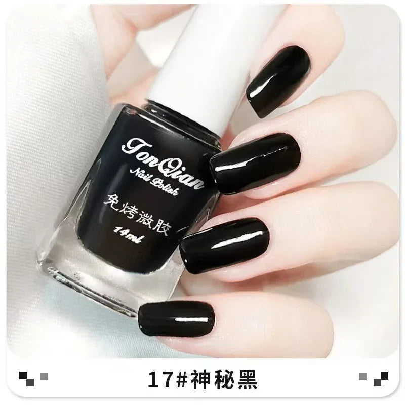 Nail Polish Female Lasting No Bake Can Not Peel Classic Show White Cherry Red Pearl White Transparent Nude Color