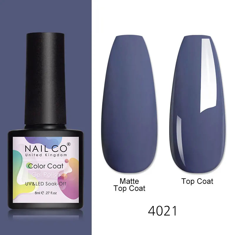 NAILCO 8ml Pink Red Colors Gel Nail Polish Nail Art Varnishes Gel Lacquer Coat LED Nails Manicure Design UV Gel Varnish Soak Off