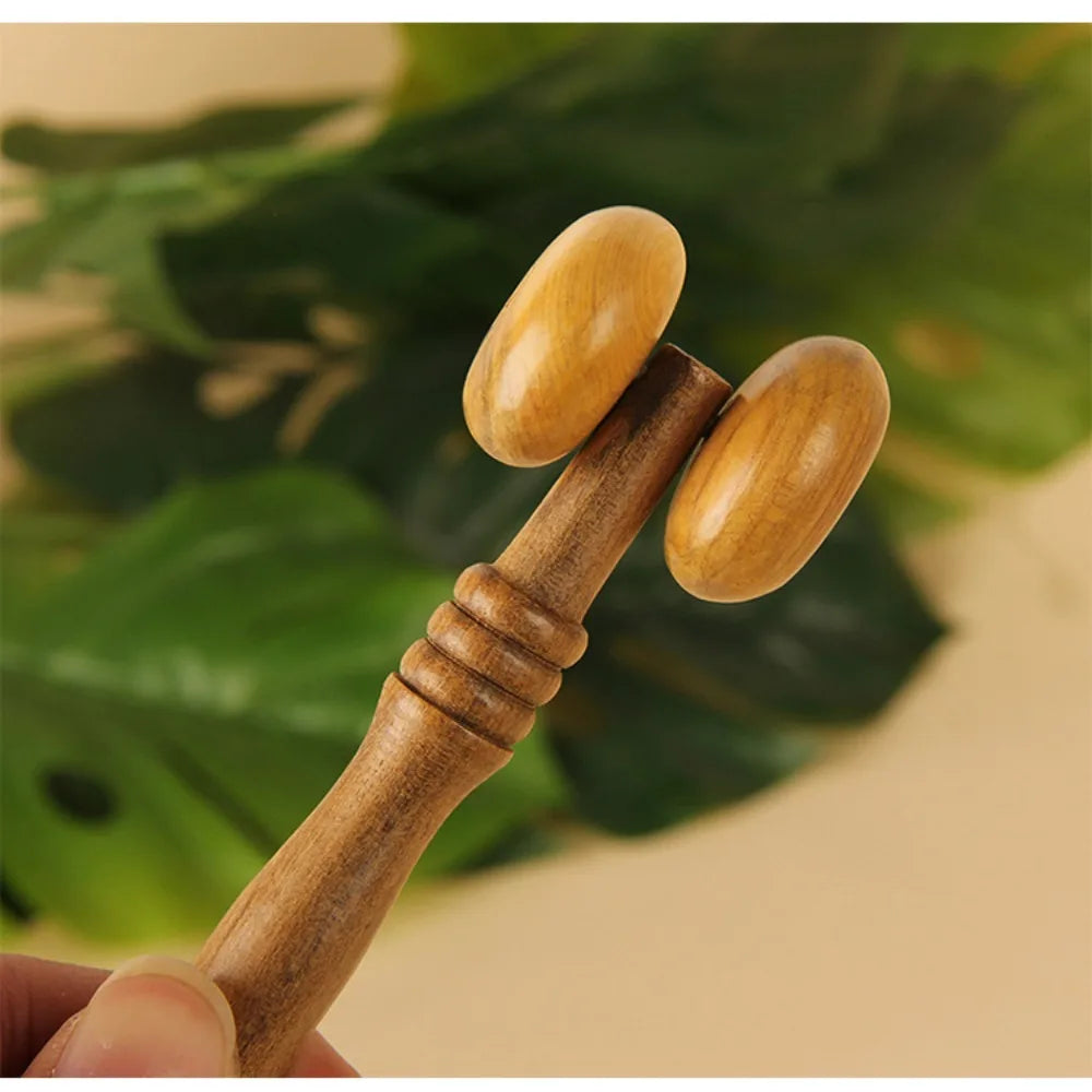 Sandalwood Gua Sha Scraper Face Slimming Burlywood Face Massage Facial Lifting Muscle Pain Relief Face Roller Health Care