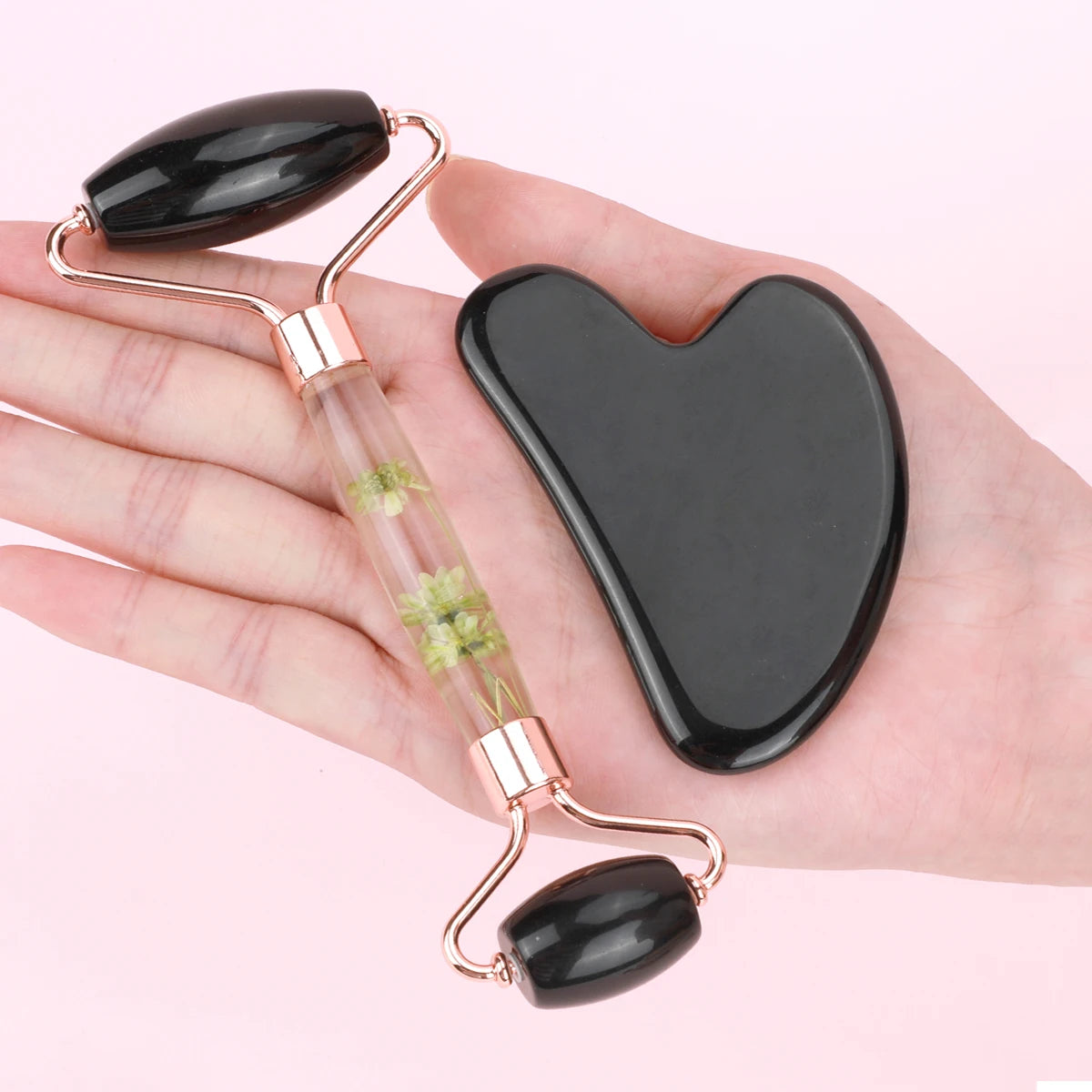 Gua Sha&Jade Roller Set Natural Jade Massager For Face Neck Body Care Beauty Health Skin Care Tools Facial Slim Lift Scraping
