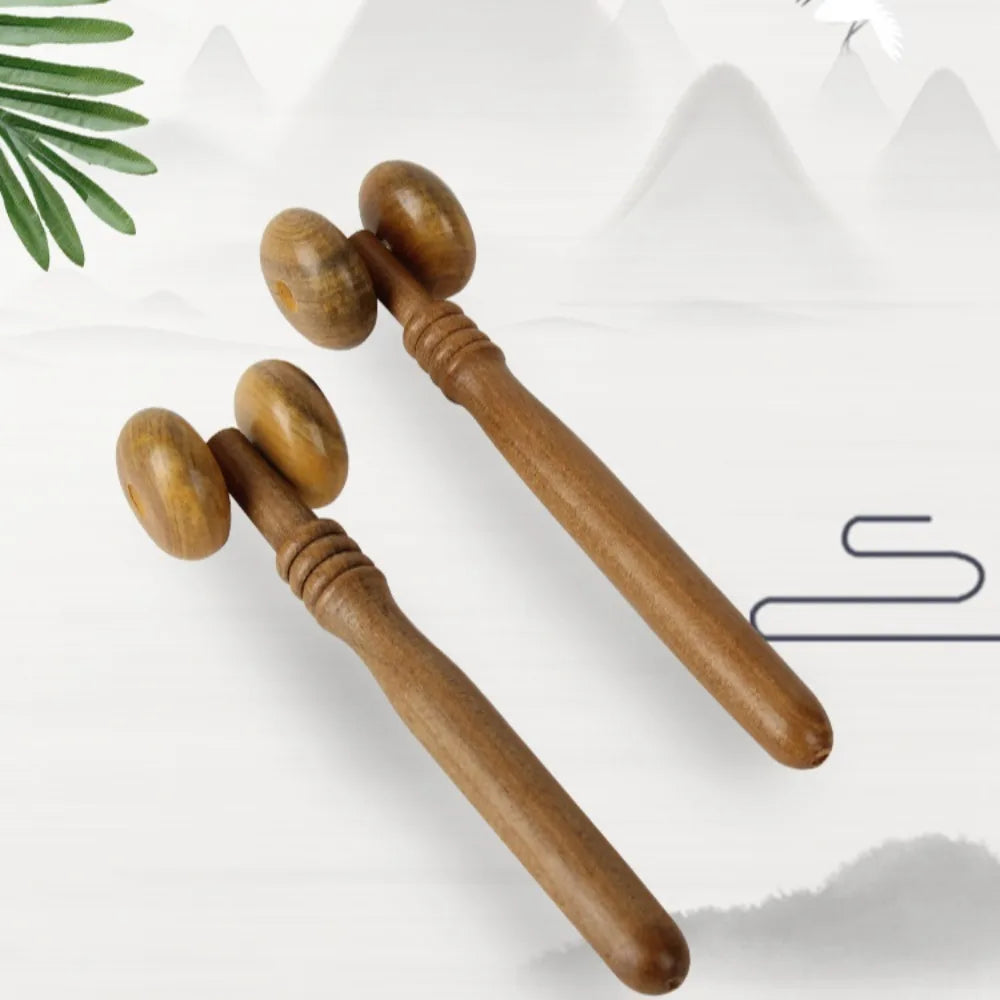 Sandalwood Gua Sha Scraper Face Slimming Burlywood Face Massage Facial Lifting Muscle Pain Relief Face Roller Health Care