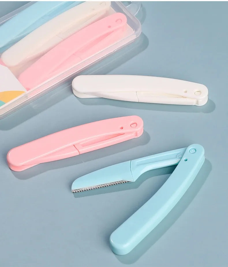 Face Razor Eyebrow Trimmer Ladies Eyebrow Knife Facial Shaver Blades Hair Remover For Women Professional Beauty Tools