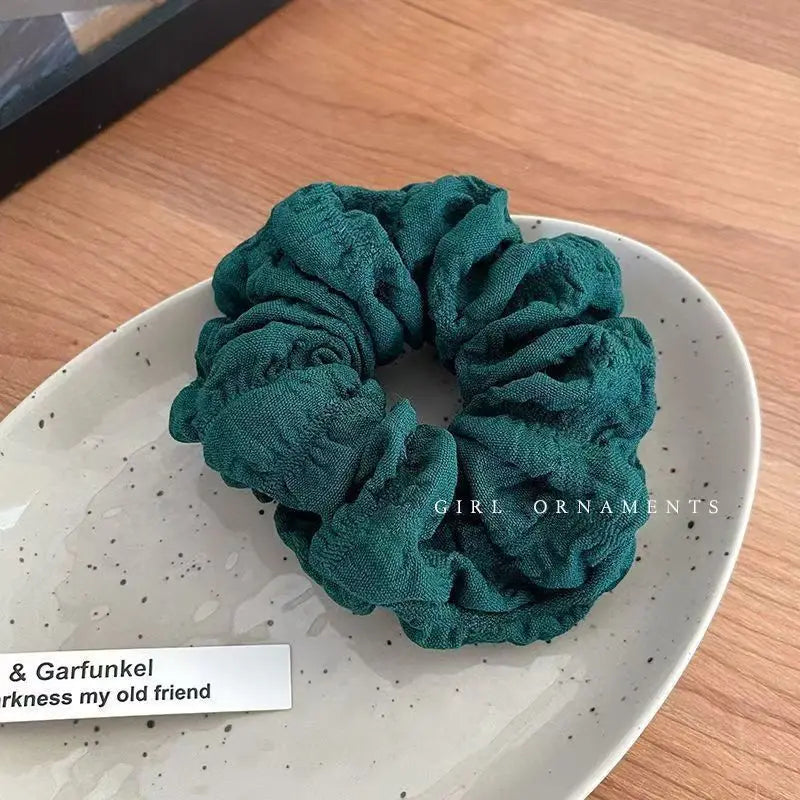 1/6 Pcs Womens Hair Scrunchies Solid Color Simple Fashionable Versatile Elegant Loose Hair Ties Elasticity Hair Accessories Girl